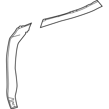 Lexus 67114-0E130 PANEL, RR DOOR, OUTS