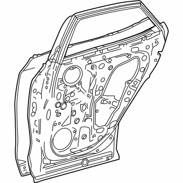 Lexus 67004-0E240 PANEL SUB-ASSY, RR D