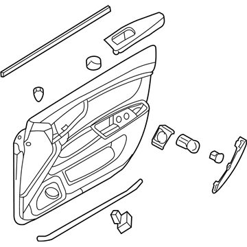 Kia 823012G7524S Panel Complete-Front Door Trim