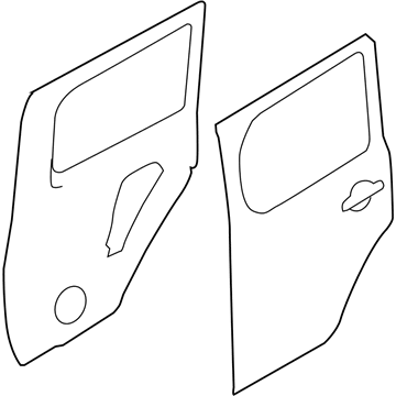 Nissan HBA0A-1FCMA Door Rear LH