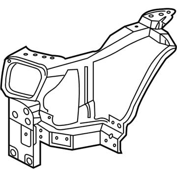 Nissan 62521-CD000 Support - Radiator Core, Side LH