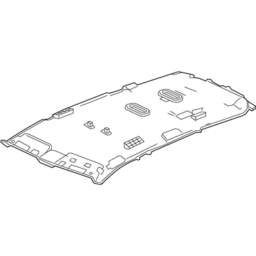 Honda 83201-TG7-A72ZC LINING, ROOF *NH900L* (PANORAMA) (DEEP BLACK)