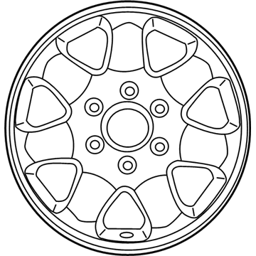 Kia 529104D610 Wheel Assembly-Aluminum
