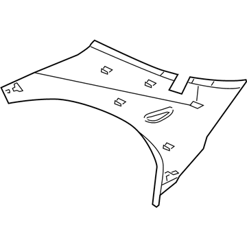 Kia 0K2AB68270E05 Trim-C Pillar, RH