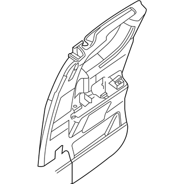 Nissan 82900-ZR00A Finisher Assy-Rear Door, RH
