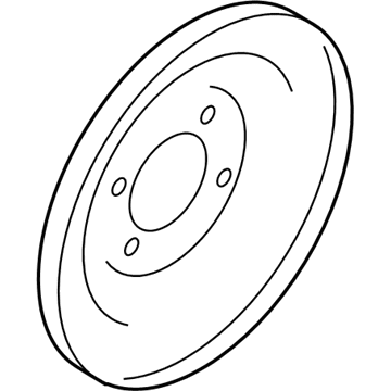 Nissan 44020-3SG0A Plate Assembly-Back Rear Brake RH