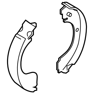 Nissan D4060-3SG0A Shoe Set-Rear Brake To Front