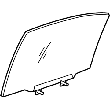 Lexus 68113-53132 Glass, Rear Door, RH