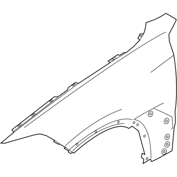 BMW 41-00-7-933-471 SIDE PANEL, FRONT LEFT