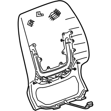 GM 23294722 Seat Back Panel