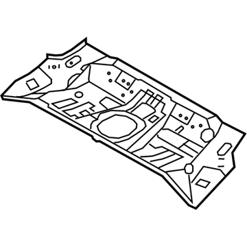 Kia 655121M010 Panel-Rear Floor Front