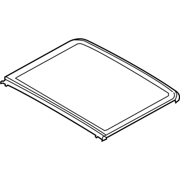 BMW 54-10-7-445-464 Glass Cover, Rear