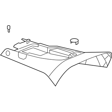 GM 89026594 Console Asm, Front Floor Lower *Titanium