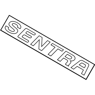 Nissan 84895-6Z500 Trunk Lid Emblem