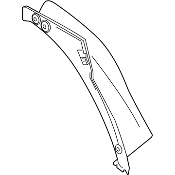BMW 51-49-7-474-489 Cover, Water Gutter, Rear, Left