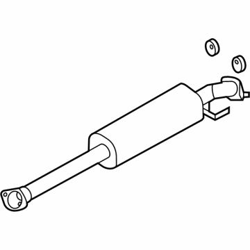Kia 28600L1900 MUFFLER COMPLETE-CEN