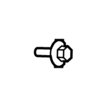 Mopar 6505812AA Bolt-HEXAGON FLANGE Head
