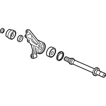 Acura 44500-S3V-A10 Shaft Assembly, Half