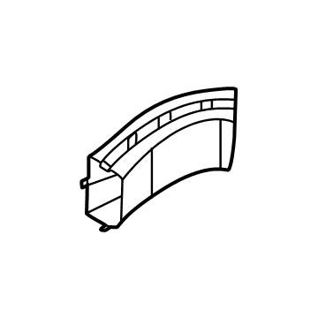 BMW 51-74-9-883-605 BRAKE AIR DUCT WHEEL WELL LE:517110