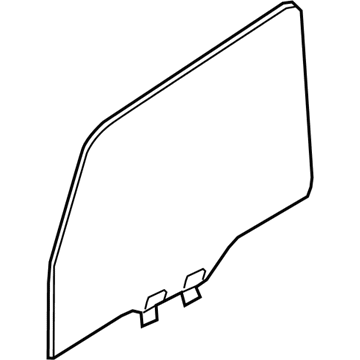 Mopar 68280918AC GLASS-FRONT DOOR