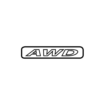 Kia 86340J5000 All Wheel Drive Emblem