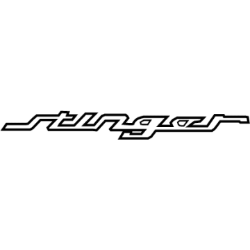 Kia 86311J5000 Stinger Emblem Assembly