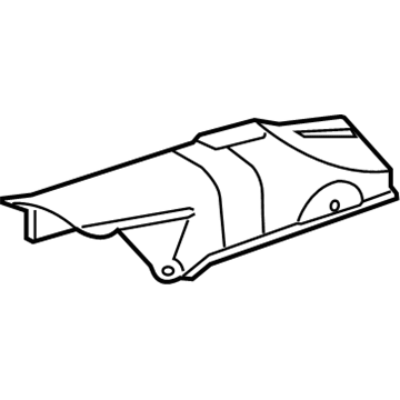 Acura 74602-TL0-G00 Plate B, Front Floor Heat Baffle