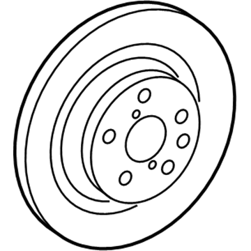 Lexus 42431-50100 Disc, Brake, Rear RH