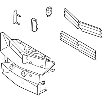 Ford EJ7Z-8475-A Radiator Shutter Assembly