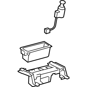Lexus 74103-53040-A0 Door Sub-Assy, Front Ash Receptacle