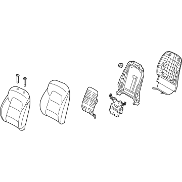 Kia 88300D9450D94 BACK ASSY-FR SEAT, LH