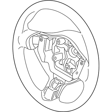 Nissan 48430-1EA0A Steering Wheel Assembly W/O Pad