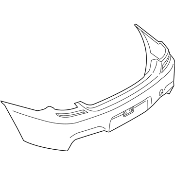 BMW 51-12-8-052-709 Panel, Bumper, Primed, Rear