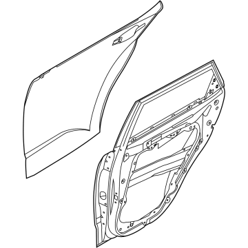Kia 77003K0000 Panel Assembly-Rear Door