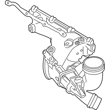 BMW 11-65-5-A14-819 TURBOCHARGER WITH EXHAUST MA