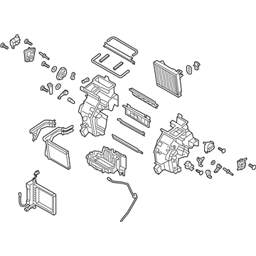 Hyundai 97205-K4001 HEATER & EVAPORATOR ASSY