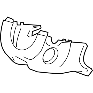 Honda 77360-SNA-A02ZA Cover Assembly, Column (Lower) (Graphite Black)