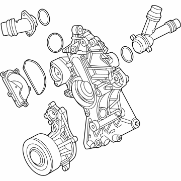 BMW 11-51-9-453-667 COOLANT PUMP WITH SUPPORT