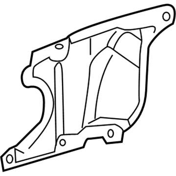 Lexus 51444-75010 Engine Under Cover, Rear Left