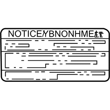 Lexus 85539-76020 Label, Power Outlet