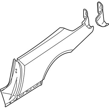 BMW 41-00-7-903-933 Left Rear Side Panel