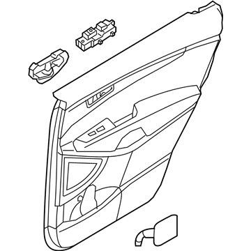 Kia 83301C6BH0C6D Panel Complete-Rear Door