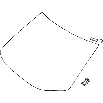 Nissan 72700-5MP1D GLASS-WINDSHIELD