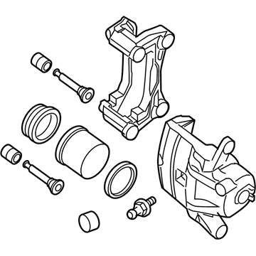 Nissan 41010-JA00A CALIPER Assembly-Front Brake, LH