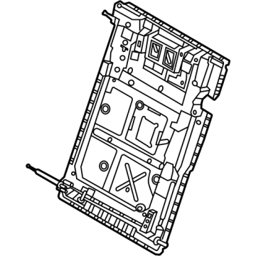 BMW 52-20-7-444-847 SUPPORT BACKREST, LEFT