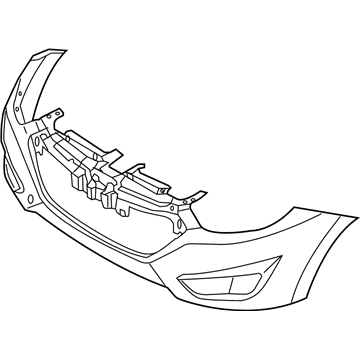 Hyundai 86511-2S000 Front Bumper Cover, Upper