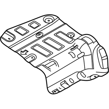 Hyundai 28793-C5100 Panel-Heat Protector, Ctr
