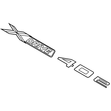 BMW 51-14-7-358-545 Door Emblem Front