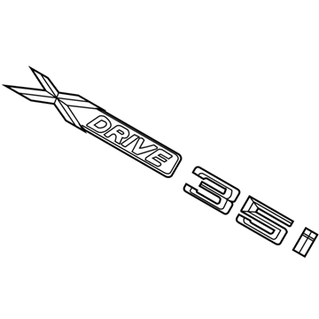 BMW 51-14-7-345-059 Lettering Badge Replacement - X5/xDrive 35i