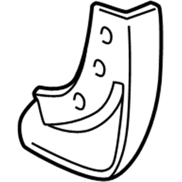 Lexus 76625-48010-B0 Mudguard, Quarter Panel, Rear RH